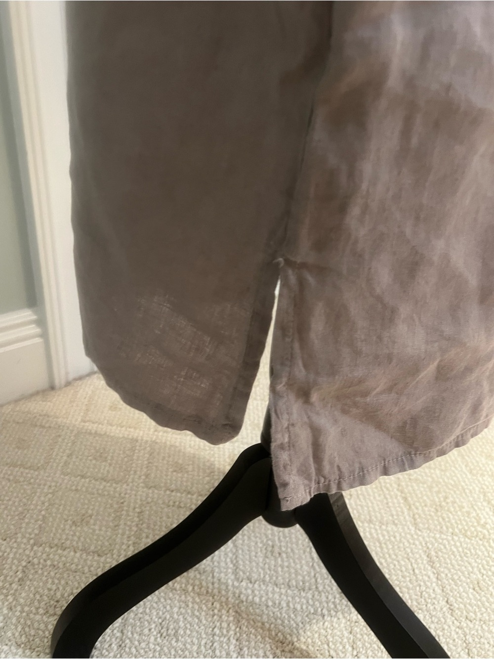 Valentina Naldi Gray sleeveless linen tank Dress | Size M | Like New - Picture 5 of 14